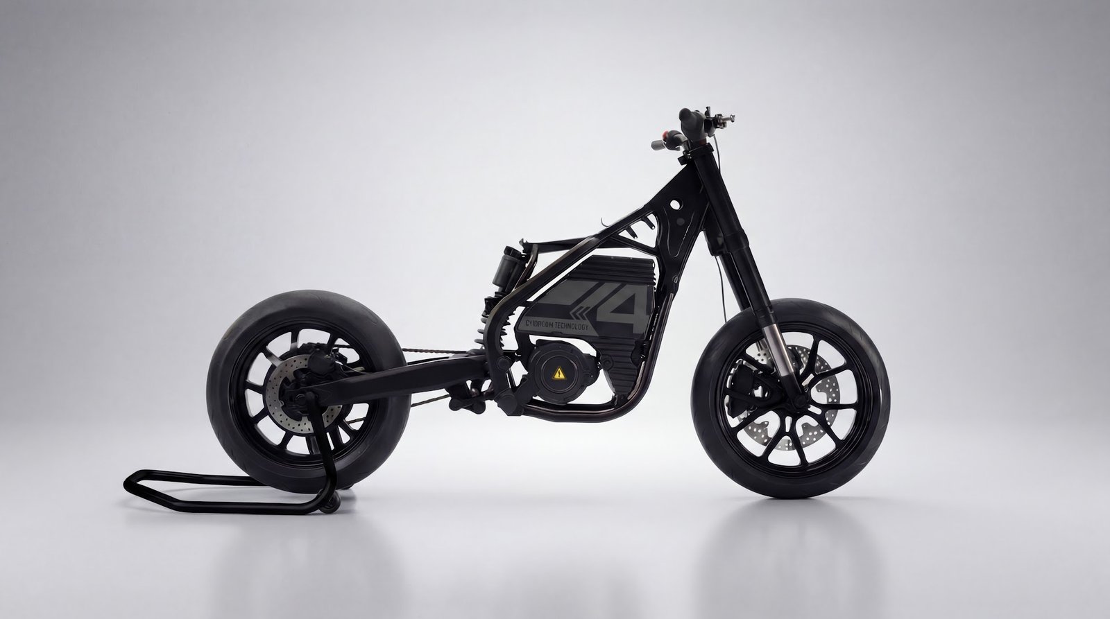 C-STA electric motorcycle white studio render